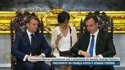 Macron no Congresso: presidente da França elogia resiliência da democracia brasileira