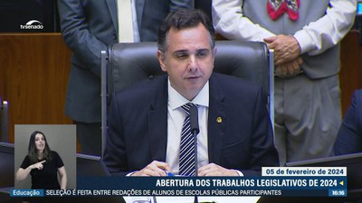 Reforma tributária é prioridade em 2024, anuncia presidente Rodrigo Pacheco