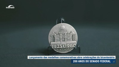 Lançamento de medalhas comemorativas abre celebrações do bicentenário do Senado