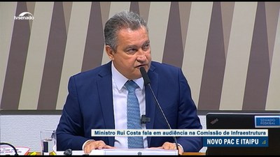Ministro Rui Costa detalha novo PAC em audiência da Comissão de Infraestrutura